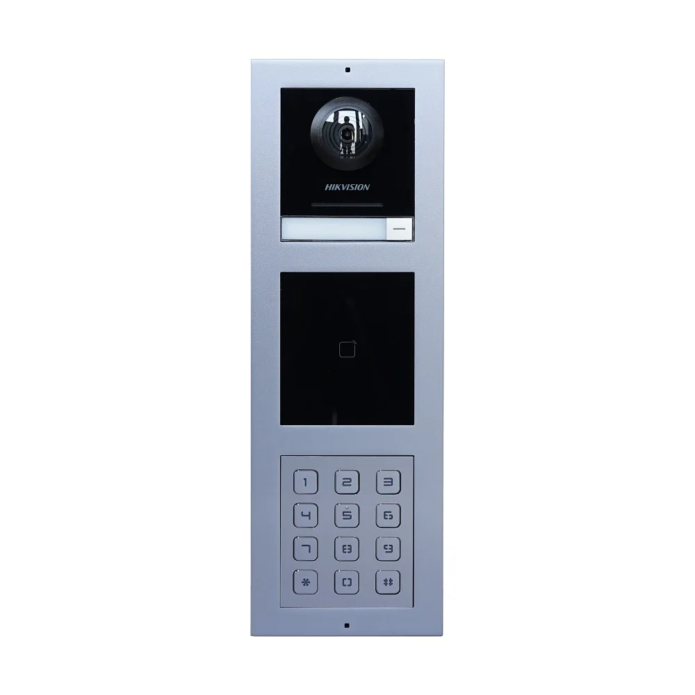 Hikvision Original Doorbell ,DS-KD8003-IME1(B),Multi-language 802.3af POE Villa IP Module Doorbell,Password keypad code unlock