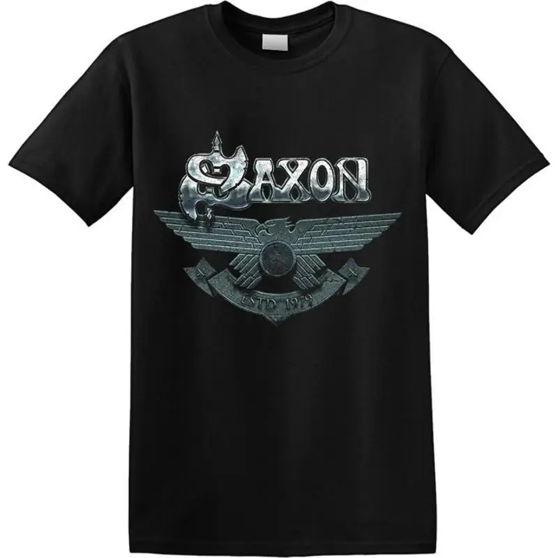 SAXON  'Est. 1979' TShirt Designer Shirt Sport Anime Aesthetic Clothing