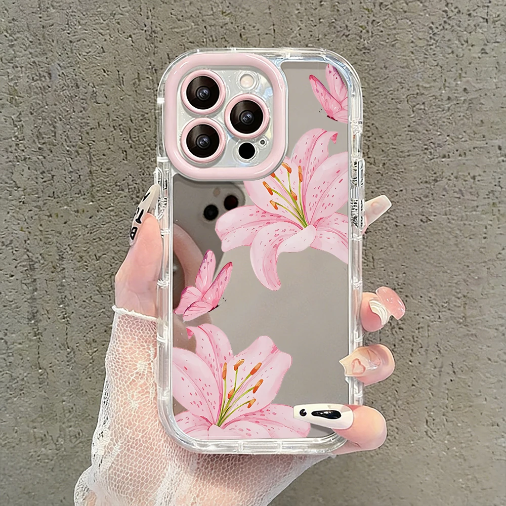 Kristall-Apfelmuster Air Cushion Spiegel-Handyhülle für iPhone 17 15 14 16 Pro Max 13 12 11 Pro X XR XS MAX 7 8 Plus 17Air Cover – Detail 4