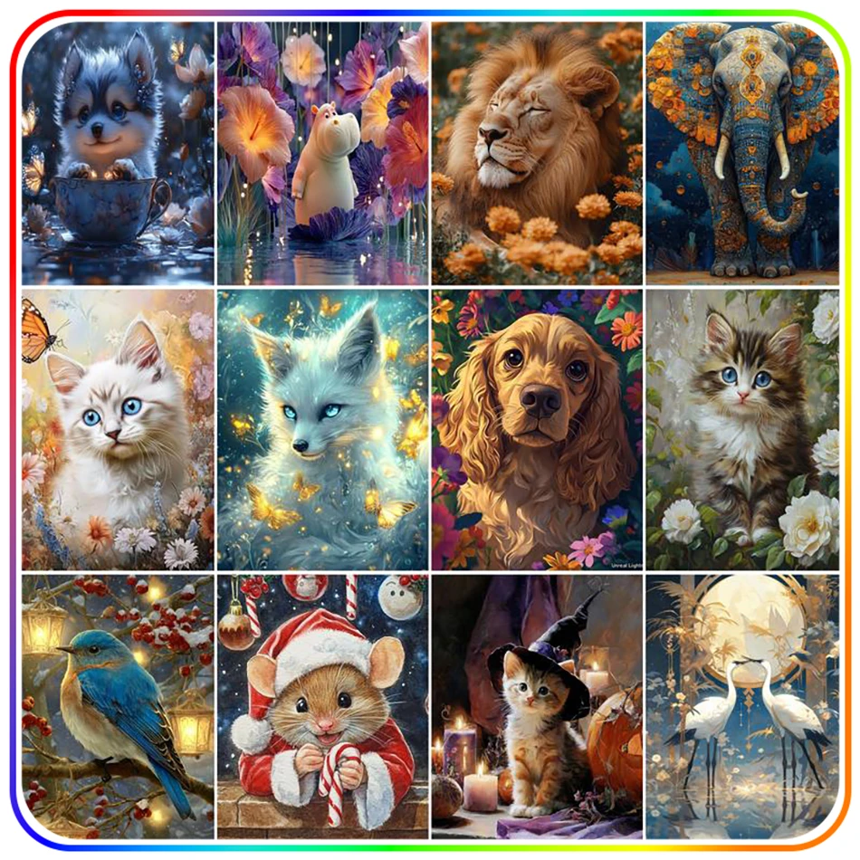 

SDOYUNO Diamond Painting Tools Diamond Pictures To Make Animals Diamond Art Kit Embroidery Diy Needle Arts Craft Stitch Products