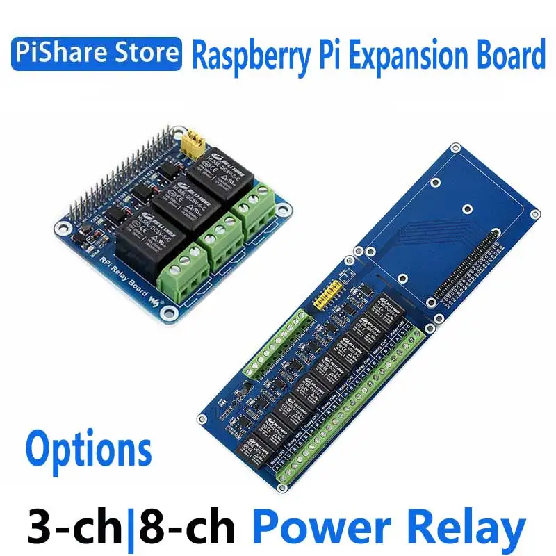 

Плата расширения Raspberry Pi, опции 3-канального/8-канального силового реле