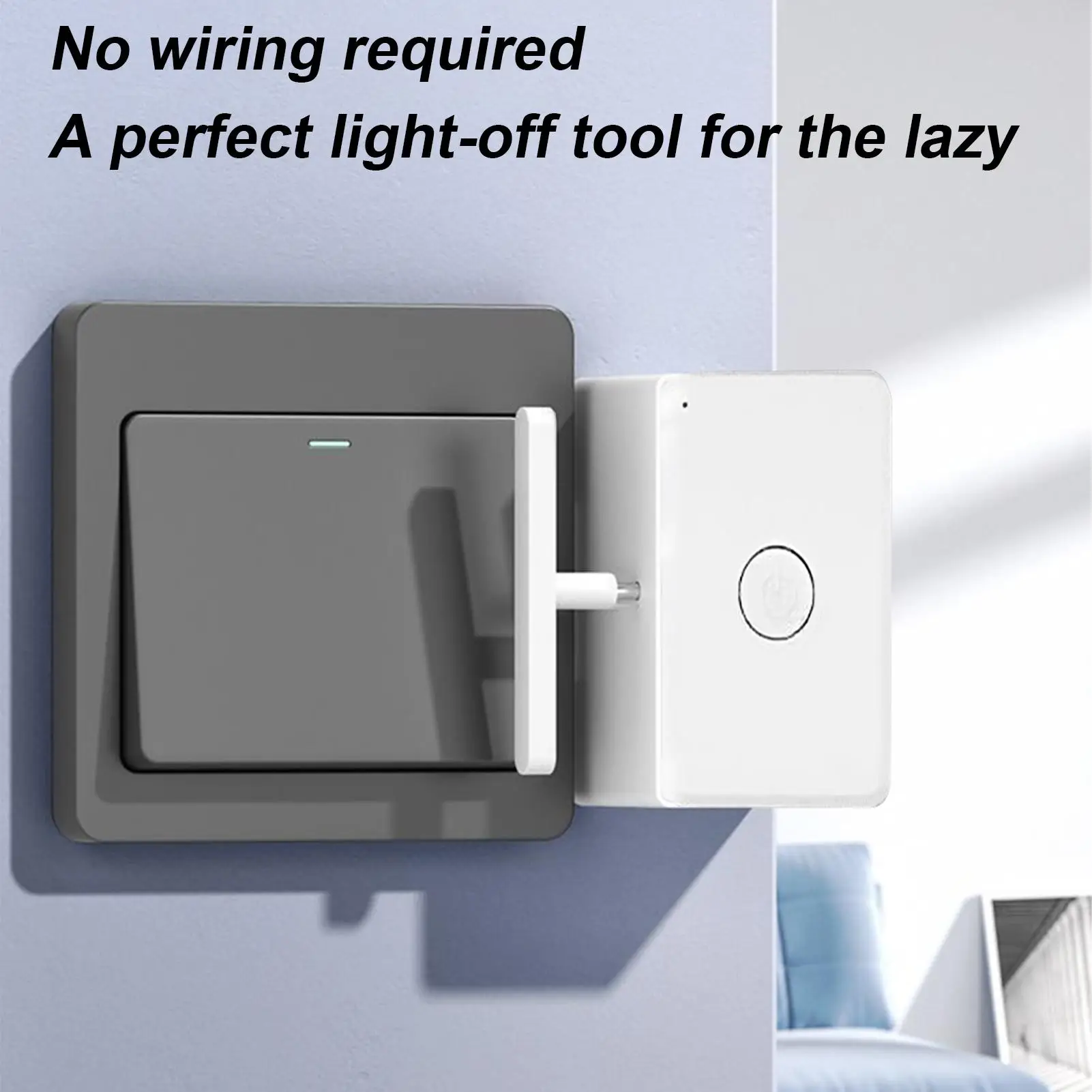 Smart Wireless Remote Control Switch No Wiring Finger Button for Light Dimmer Fan Lamp Home Automation 10M Range Wall Dormitory