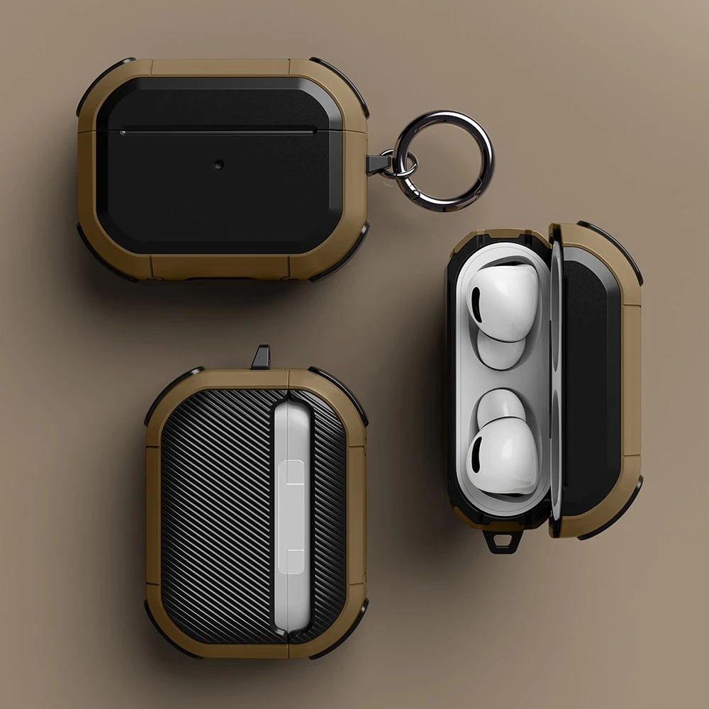 Luxus 3d Mecha Muster Silikon Kopfhörer Fall für Airpods 1 2 3 mit Karchain Schutzhülle Softcover für Airpods Pro 2