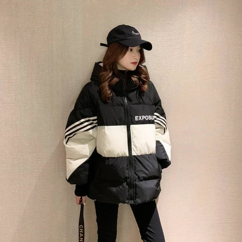 New Winter Coat for Women Coats Parkas Jackets Hooded Cotton Padded Jacket Korean Fashion Loose Super Hot Coats Cheap