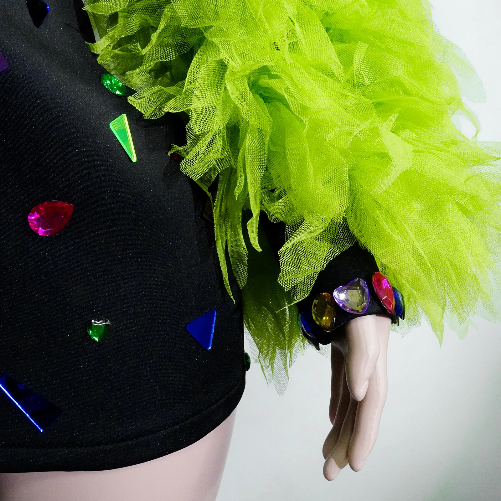 Miroirs scintillants robes de soirée pour femmes col en v profond discothèque DJ Gogo danseurs Costumes spectacle d'anniversaire drag queen chanteur scène