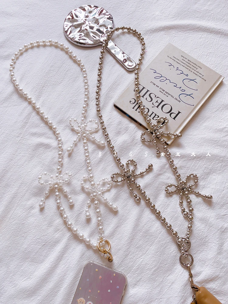 

Цепочка ручной работы с узлом из бисера, ремешок для телефона, цепочка для сумки в японском стиле Harajuku Sle, ожерелье из бисера, аксессуары для сумки