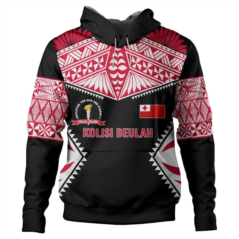 2024 Tonga National Day 3D Printed Hoodie For Men SweatShirt Fashion Polynesia Long Sleeve Men Kids Pullover Hooded Tracksuits