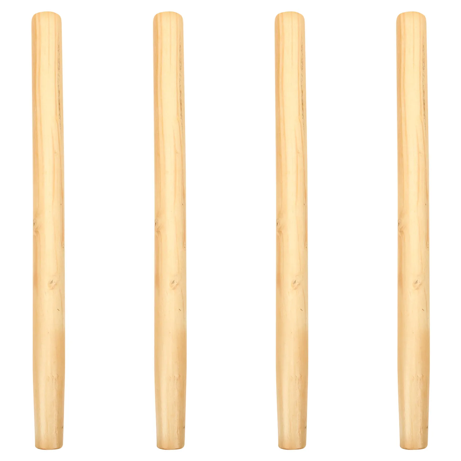 4Pcs Wooden Handle Replacement Comfortable Ergonomic Grip for Shovel Hoe Farm Garden Tool Parts Shovel Handle Replacement