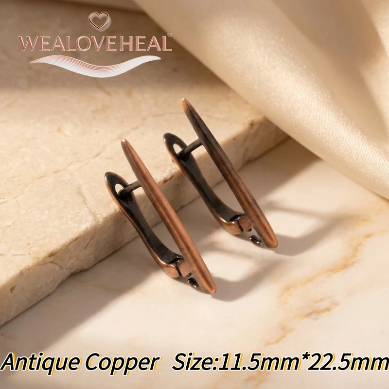 schmuckherstellung zubehör，Vintage Messing-Ohrringhaken, Antik-Bronze und Antik-Kupfer Ohrhaken für DIY-Schmuckherstellung, Ohrring-Zubehör – Detail 28