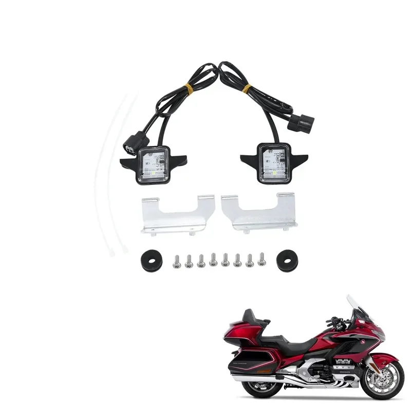 

Moto Accessory Front Tour Part LED Illuminated Entry Light For Honda Gold Wing GL1800 GL 1800 2018-2020 2019 Accessories