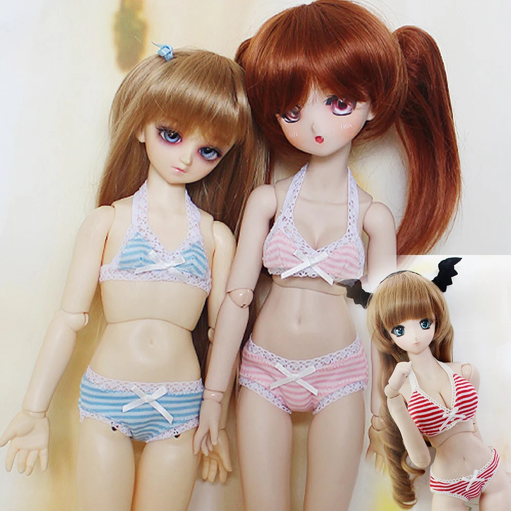 

Детская игрушка ручной работы BJD/SD Кукла Одежда 1/4 msd 1/3 SD13 SD16 DD DDDY полосатый купальник