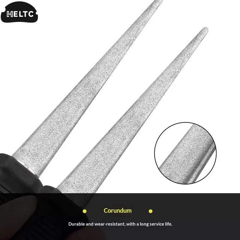 High-Efficiency Diamond Sharpener Sharpener Metal Double Sand File To Sharpen Scissors Hand Grinding File Tool Sharpener