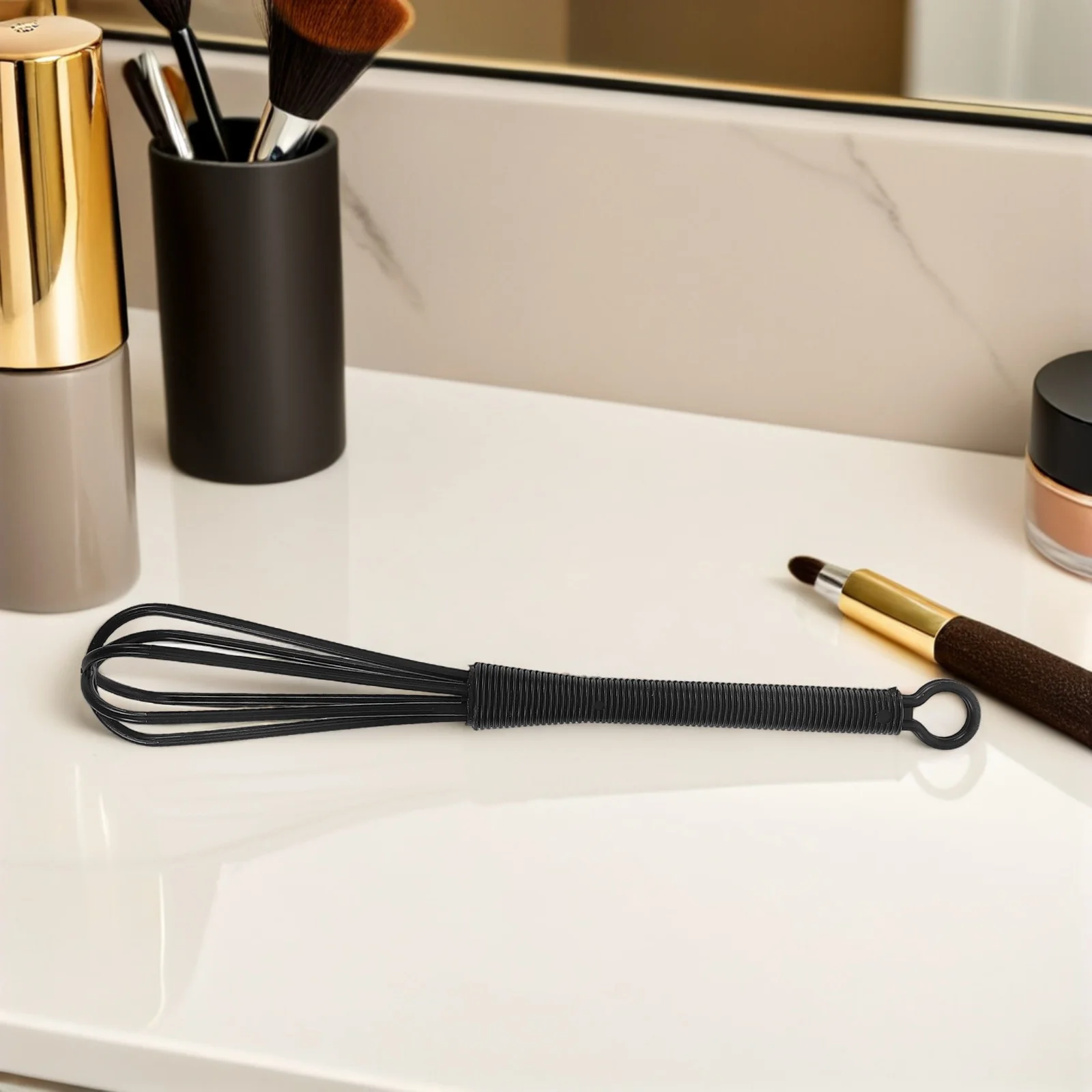 10 قطعة خلاط تلوين الشعر شبه التلقائي البلاستيك خفقت صبغة شعر خلط أداة صالون اللون كريم النمام المحمولة المحمولة #4