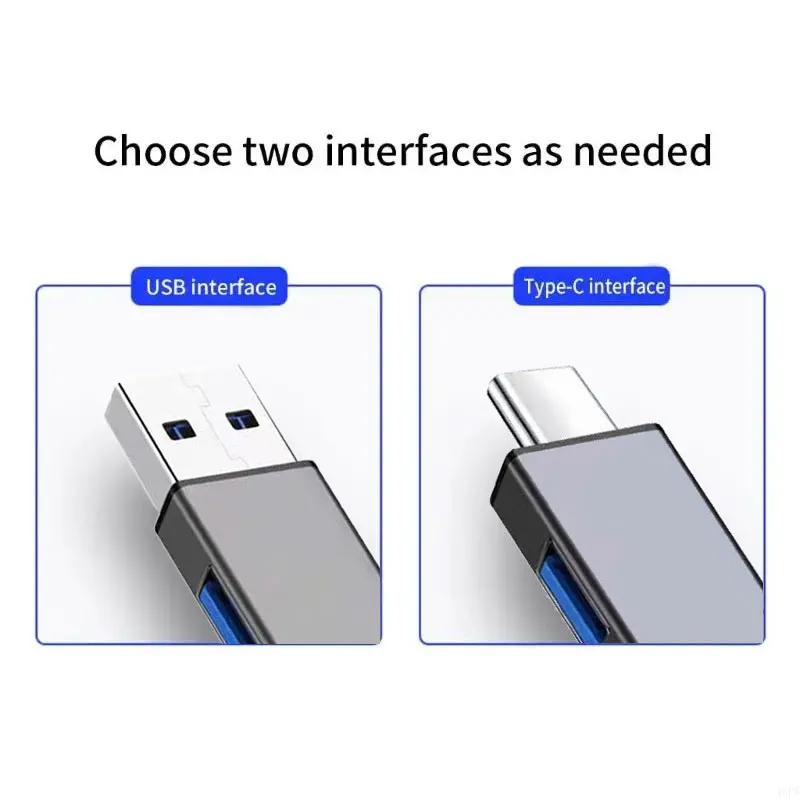 Versatile USB C Expander USB Hub 3Port Mini USB Dongle USB3.0+2 USB2.0 Expander for Android Phones and Tablets Mouse, Keyboard