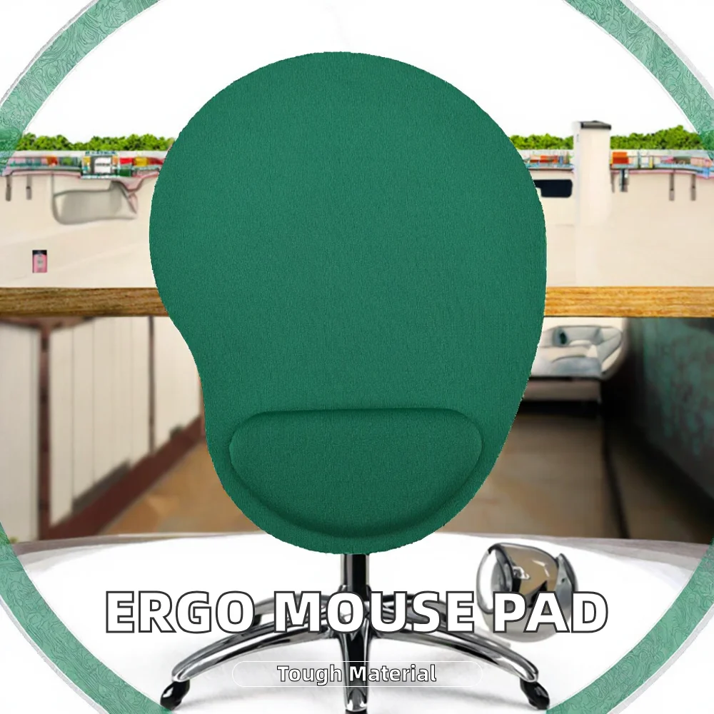 2025 New Develop No MOQ Eco-friendly Heat Sublimation Customized logo Printing Rubber Office Mouse Pads With Wrist Rest Guard