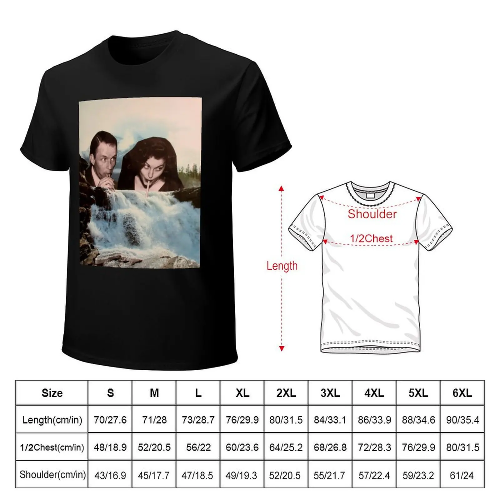 The Waterfall T-Shirt Summer Fashion Casual Tee Shirt