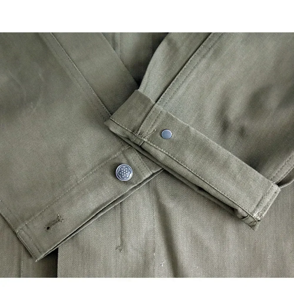 WW2 American Soldier HBT Green Jacket Men\'s Outdoor Casual Training Sports Shirt Outdoor Casual Tactical Coat