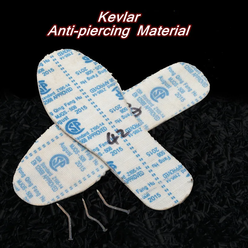 Anti-Piercing Kevlar Insole Anti-Stick Steel Insole Anti-Iron Nail Mountaineering Construction Site Safety Insole Safety Labor