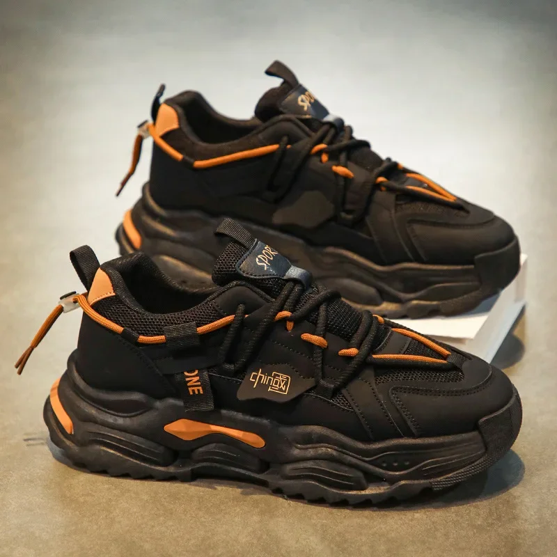 

LiveDay/летние мужские повседневные кроссовки, дышащие модные прогулочные универсальные нескользящие удобные роскошные туфли, увеличивающие рост