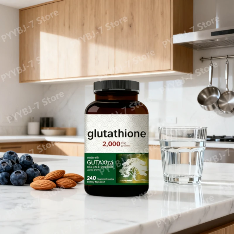 

Glutathione Supplement Capsules Bioavailable Reduced Glutathione Pills Active Form Master Antioxidant Vegan Friendly Non GMO