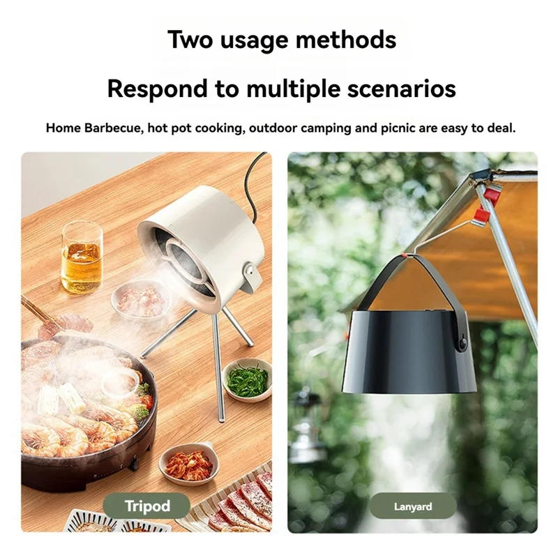 BAAG-USB desktop range hoods exaustor portátil pequeno exaustor de cozinha extrator churrasco grande exaustor de sucção