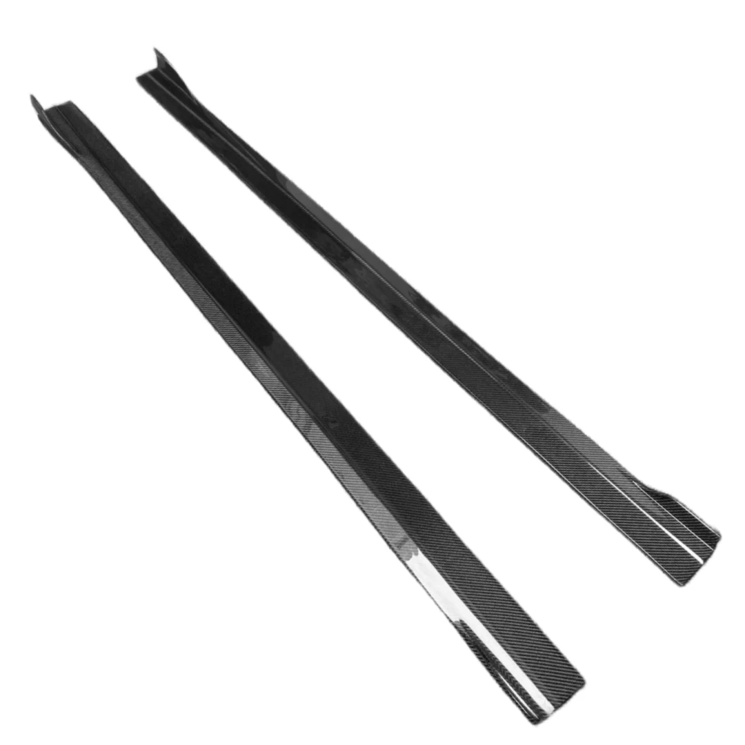 Falda lateral de fibra de carbono estilo FD para Mercedes Benz A-grade W177, labio de parachoques lateral CLA W118, Kit de carrocería de falda lateral