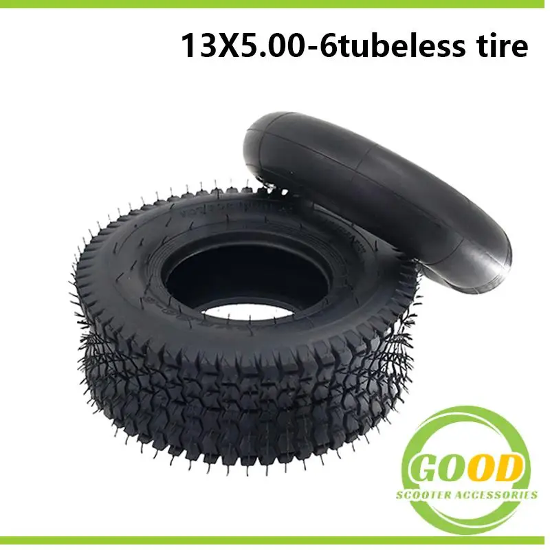 

6-inch 13x5.00-6 Turf Friendly Tire is applicable to gardening tractor rider mower Lawn & Garden Mower, drifting beach car acces