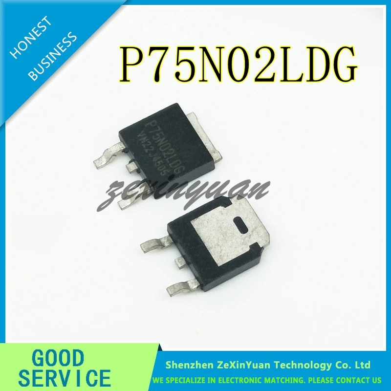 Piezas/100 piezas/300 piezas/500 piezas P75N02LDG TO-252 P75N02 25V 75A TO-252 MOS, la mejor calidad en Stock