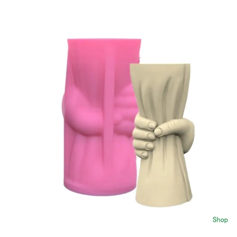 Dropship Nordic Flower Vase Silicone Mold DIY Cement Crafting Tool for DIY Vase