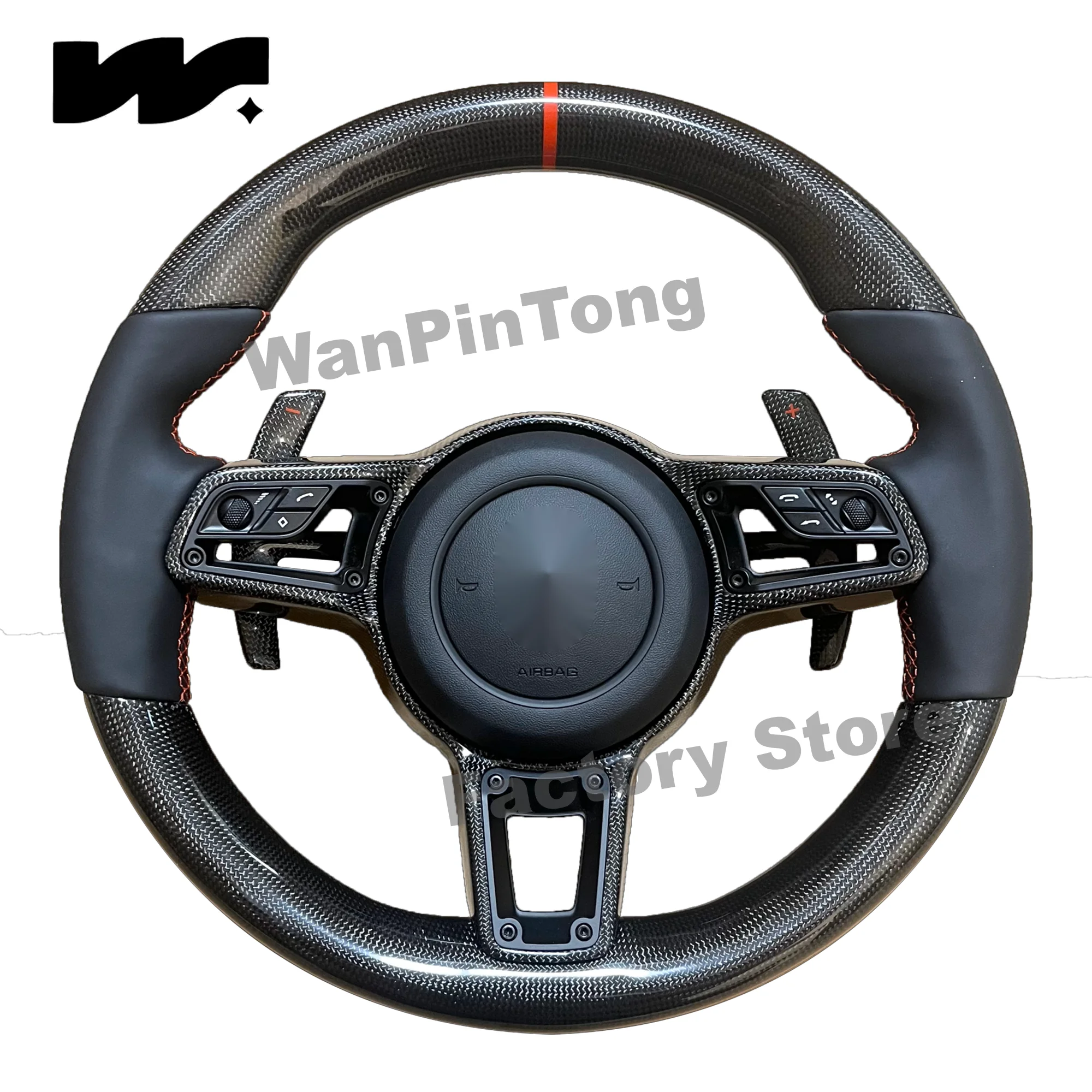 

Для рулевых колес Porsche Panamera Macan Cayenne 918 911 718 970 921, рулевое колесо из натуральной кожи