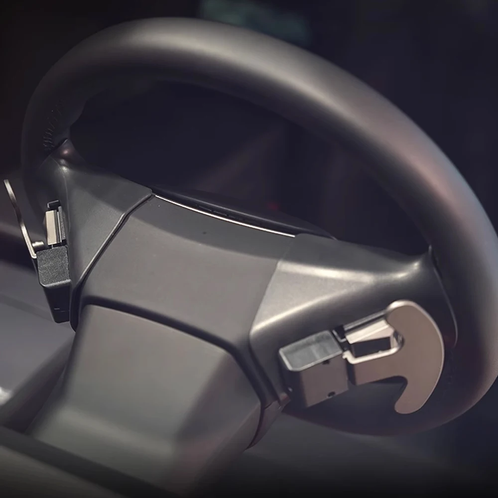 

Physical Steering Wheel Function Button Gear Shifter Paddles for Tesla Model 3 Highland New Y Free Hand Car Assist Accessories