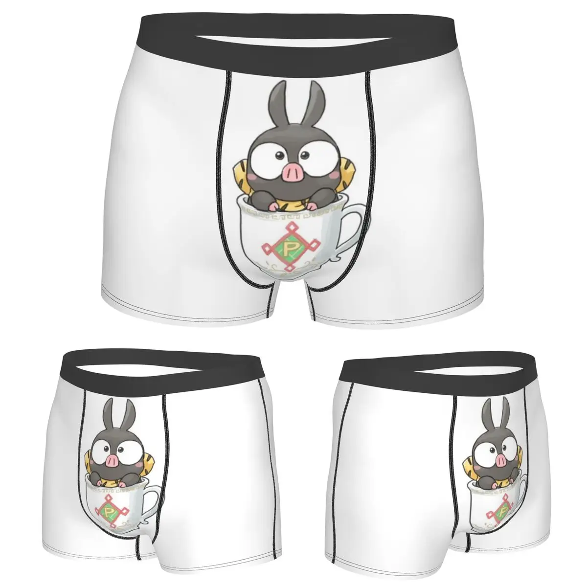 

Boxer Underpants Shorts Ranma 1/2 Saotome Pig Girls P Chan Panties Men Soft Underwear for Homme Man Boyfriend Gift