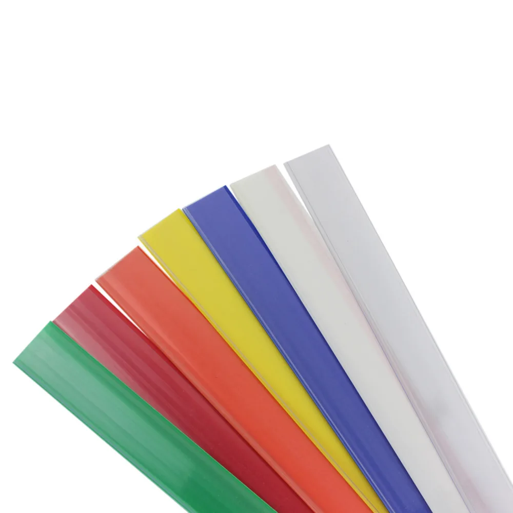 

Ширина 42 мм, черный, синий, желтый, зеленый, плоский клейкий держатель для этикеток, полоса для ценника, зажим для знака, пластиковая полоска для передачи данных без ленты