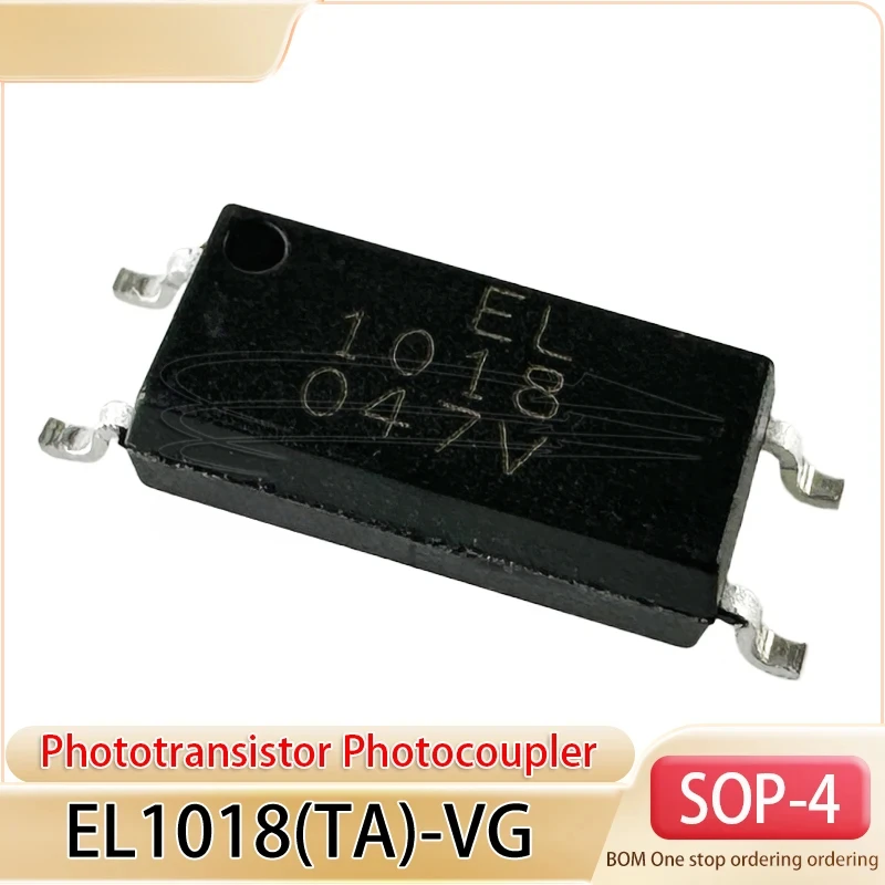 Tensão de isolamento de entrada DC (rms): 5000V Fototransistor Fotocoupler EL1018(TA)-VG SOP-4-2.54mm 20PCS EL1018