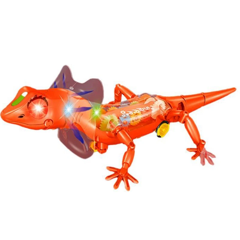 Robotic Electric Battery-Powered With Light And Sound Robotic Electric For Children Kids Gift Lizard Toy