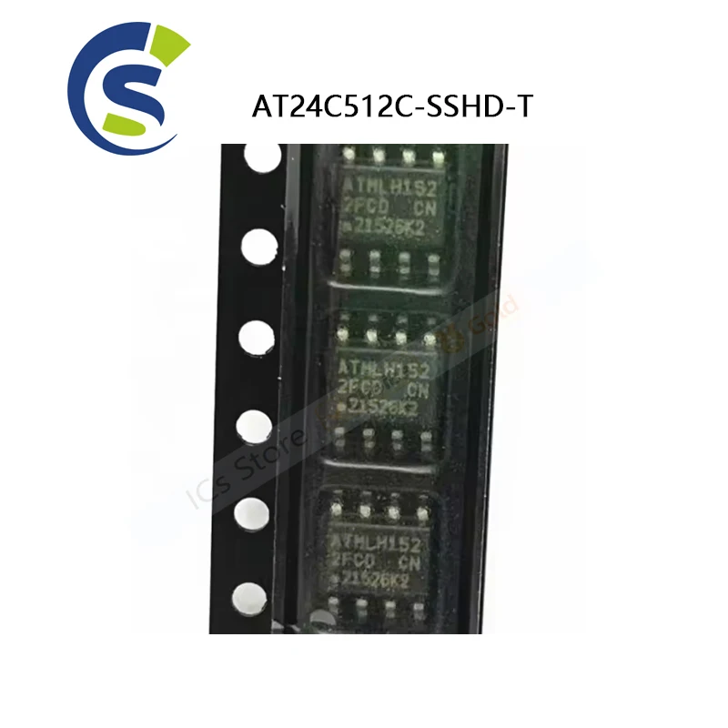 10 sztuk AT24C512C-SSHD-T SOP8 AT24C512C 2FC SMD nowy i oryginalny AT24C512