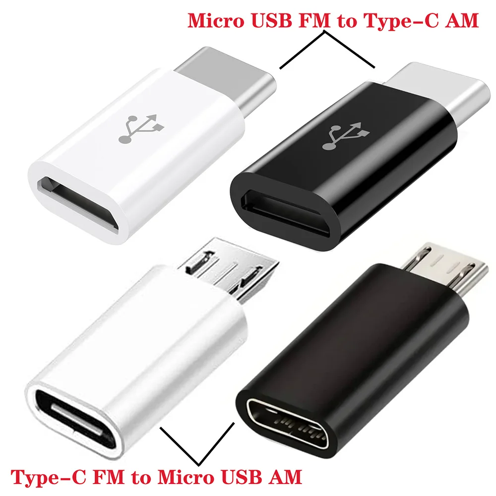 Adaptador de Tipo C a Micro USB, Adaptador OTG de Micro USB a USB C para Samsung Galaxy, LG, Moto, Teléfonos y Tabletas con Tipo C y Micro USB