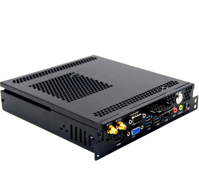 Latest H81 OPS Computer support LGA1150 core I3/I5/I7 Haswell platform 4K OPS mini pc 12V-19V DC