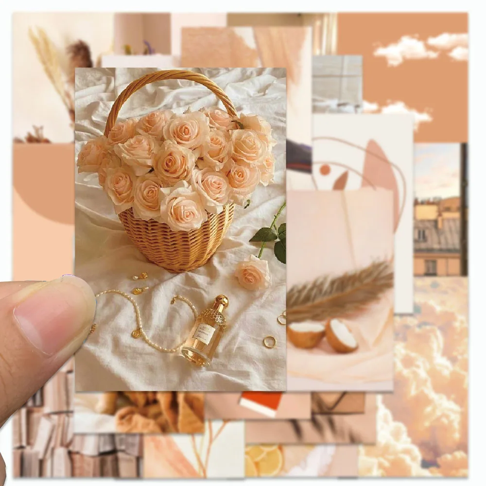 52PCS Melard Color Scheme Stickers INS Style decora decalcomanie per frigorifero Laptop bagagli Sticky Note Graffiti Stickers