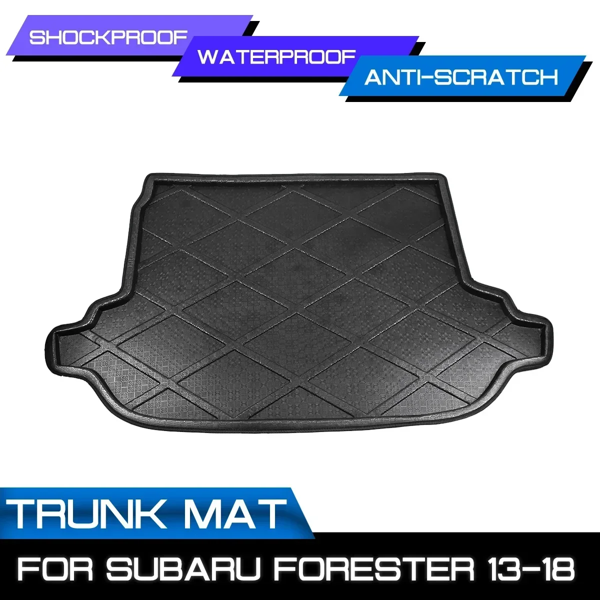 

Car Rear Trunk Boot Mat Waterproof Floor Mats Carpet Anti Mud Tray Cargo Liner For Subaru Forester 2013 2014 2015 2016 2017 2018