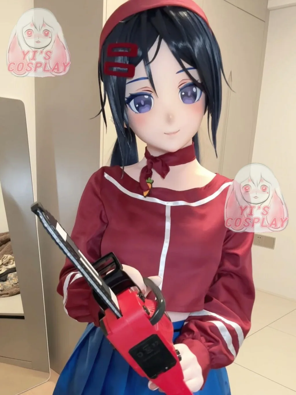 Yis تأثيري مخصص فروي رئيس Kigurumi OC رئيس تأثيري كيمونو Fursuit اليدوية سماعات الوحش مخصص Fursuit كيمونو رئيس