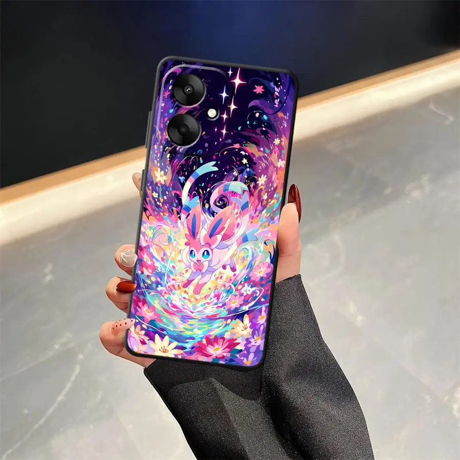 P-PokemonS Cartoon Sylveon Phone Case for Xiaomi Mi 15T 10T 11T 12T Pro 13 11 12 Lite 14T Pro Soft Cover view 2