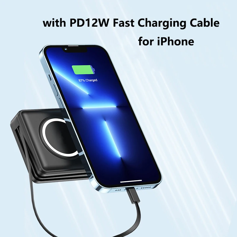 15000mAh Magnetic Wireless Charger Power Bank 22.5W Fast Charging for iPhone 16 Samsung S24 Xiaomi Travel Wall Charger Powerbank