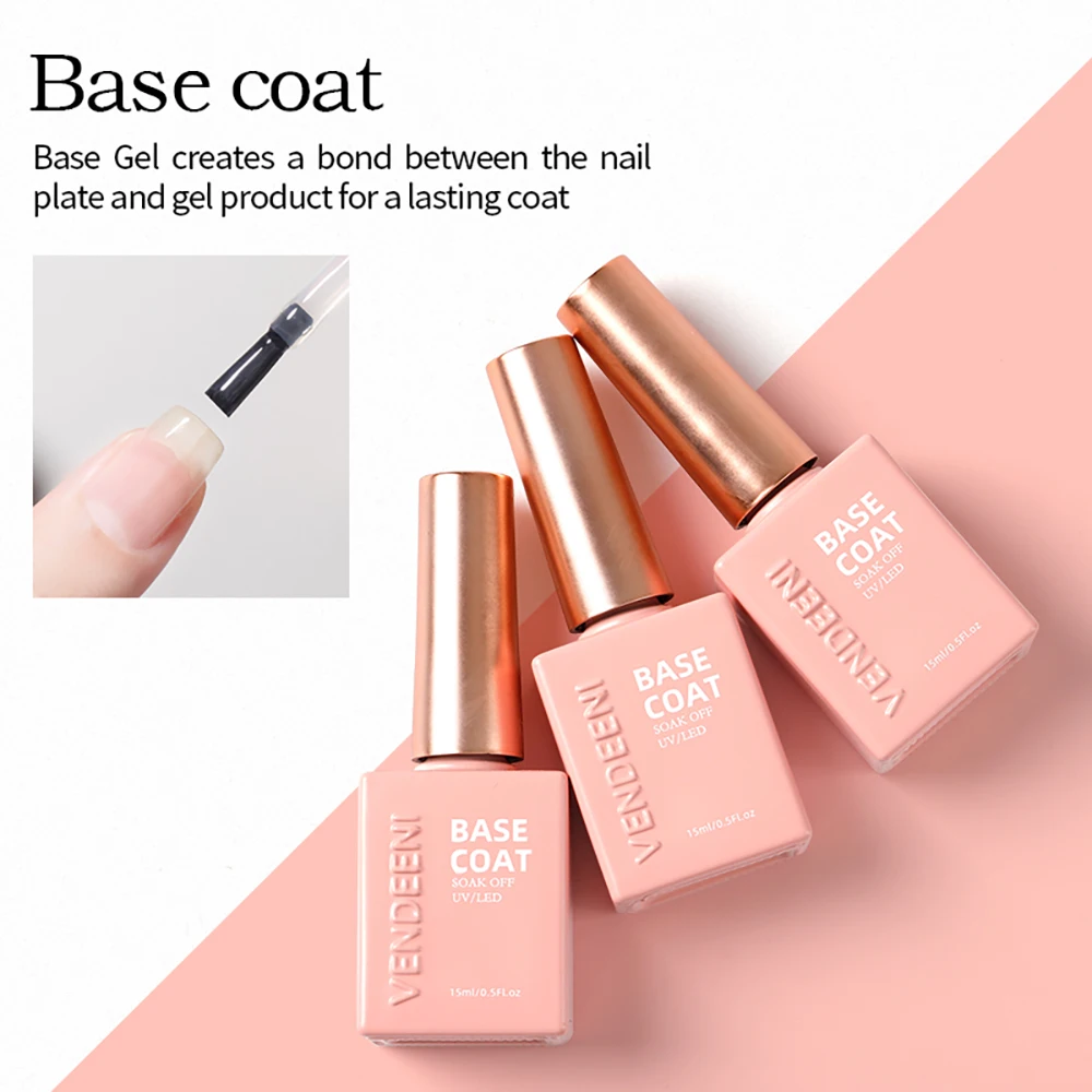 Vendeeni 27 Arten UV-Funktionsgel Nagellack Basislack Chrom Matt Top Coat Blüten-Folientransfer-Gel Universelles Katzenaugen-Gel – Detail 3