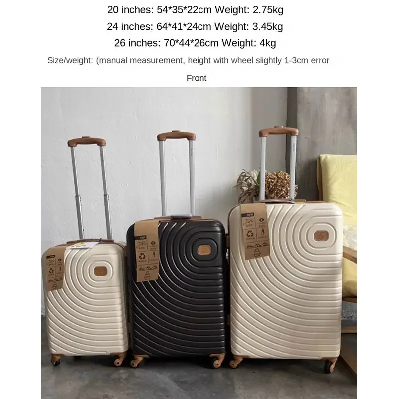 Fashion Rolling Luggage 20\'\' Inch Universal Wheel Travel Suitcase 24‘’ Inch Trolley Case Cabin Password Box