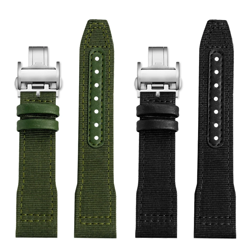 High quality nylon strap 20mm 21mm 22mm For Longines Pioneer Series L3.812 L3.810 Nylon strap Canvas bracelet Men Watch Band