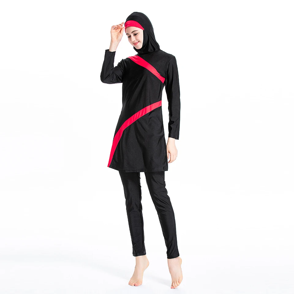 Burkini Large Muslim Swimwear 2023 Fashion Swimming Suit For Women Dresses Hijab Modest Swimsuit Islamic Clothing Sets Plus Size