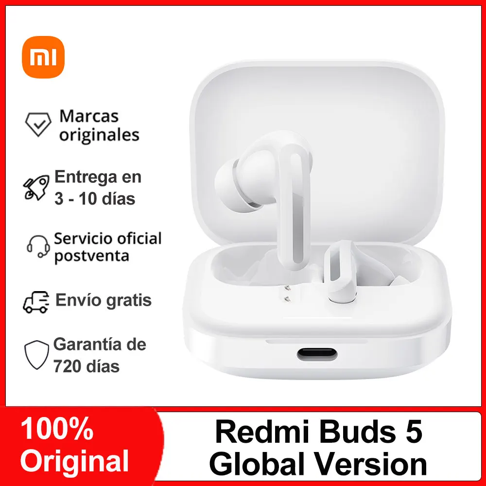 Xiaomi Redmi Buds 5 Bluetooth Earphone, BT5.3 Wireless Earphone, AI Noise Cancelling for Calls, Dual-device Connectivity