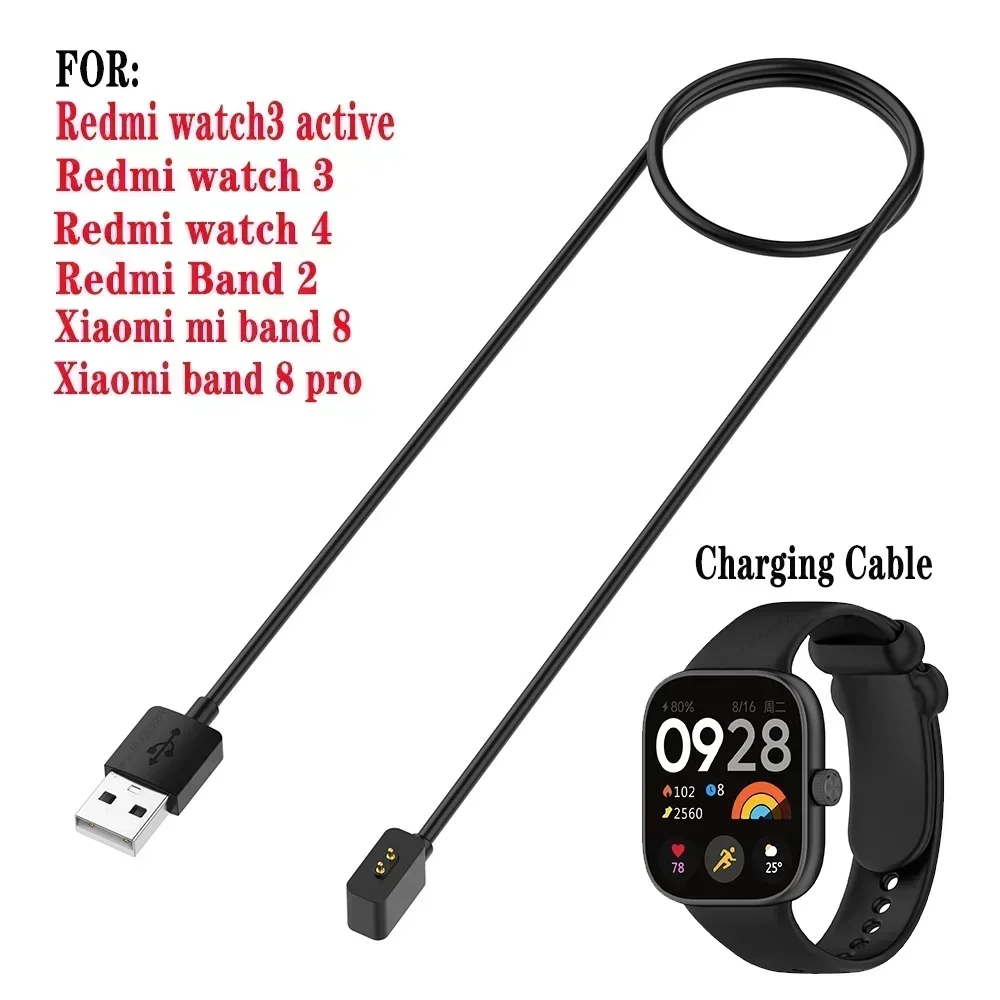USB Charging Cable For Redmi watch 4 watch 3 active/lite /youth mi band 8 8 pro/active Magnetic Charger Data Cord