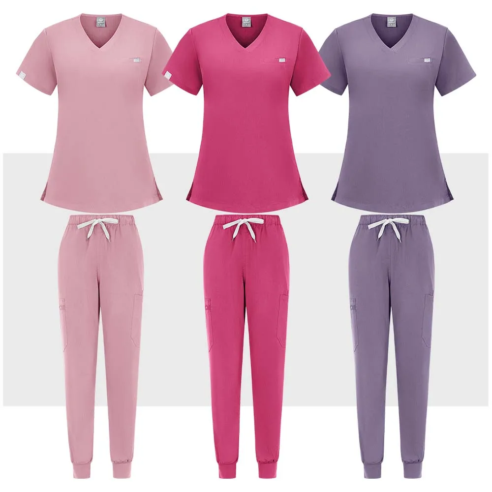 ใหม่สไตล์ทางการแพทย์Jumpsuitผู้หญิงพยาบาลโรงพยาบาลหมอเครื่องแบบทางการแพทย์ขัดOnesie Pet Grooming Vetเสื้อผ้าทํางานขายส่ง